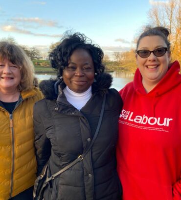 With Councillors Jane and Emma