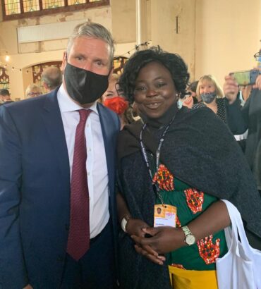 With Kier Starmer in Brighton during the Labour Party’s conference 2021